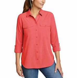 Eddie Bauer Ladies' Departure Top Red Medium Gift